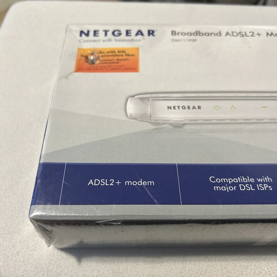Netgear Broadband ADSL2+ Modem - DM111PSP with Power Supply In Box - Image 3 of 4