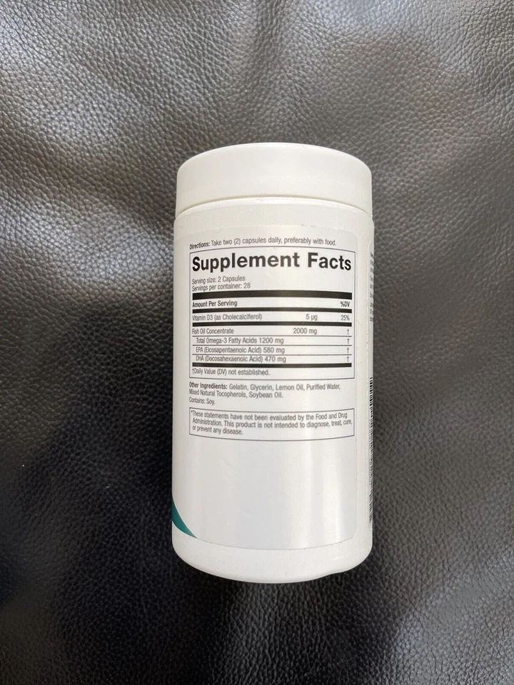 2 paquetes de aceite de pescado USANA Biomega 56 cápsulas nuevo/sello ~ 03/2026 Foto 2 de 2