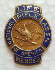 1/20 10 Karat Gold Filled Pin National Rifle Association of America Life Member