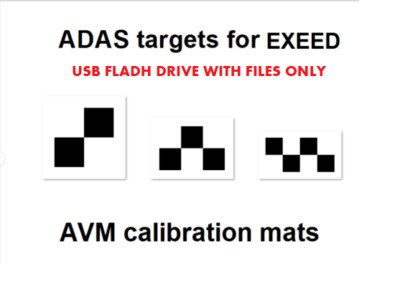 EXEED AVM ADAS calibration target mats  TYPE 2 -USB FLASH DRIVE ONLY