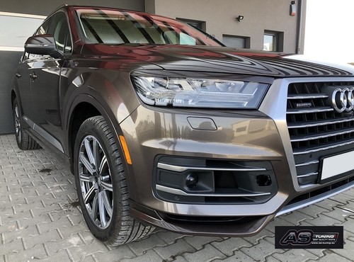 Flaps labbro anteriore attacco frontale adatto per Audi Q7 4M + colla - Foto 6 di 9