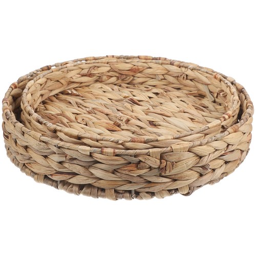 2 Pcs Fruit Plate Storage Basket for Snacks Bread Baskets Serving