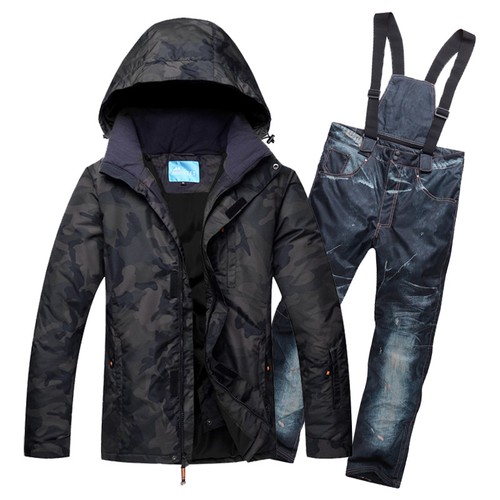 Mens Winter Warm Ski Suits Waterproof Ski Pants Jackets Coat Snowboard Snowsuits - Picture 18 of 29