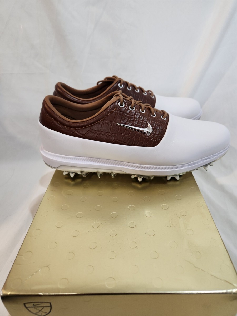 Nike Men's Air Zoom Victory Tour Golf Shoes White/Brown