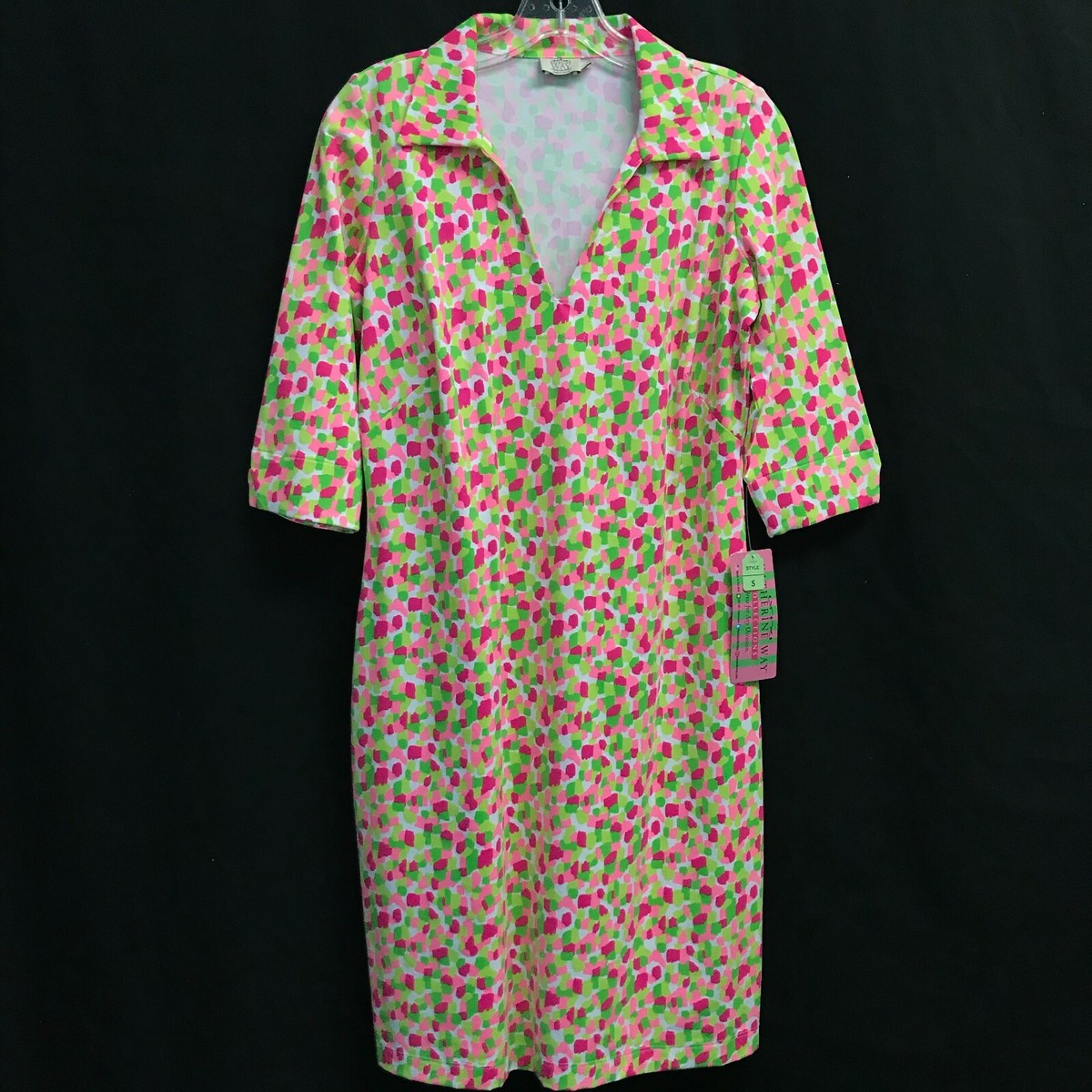 Katherine Way Nola Ladies Golf Dress Multicolor Pattern Pink/Green - Sizes:  S, M | eBay