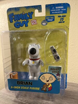 Family Guy Brian Griffin Action Figure 2010 6 Inch Scale RARE