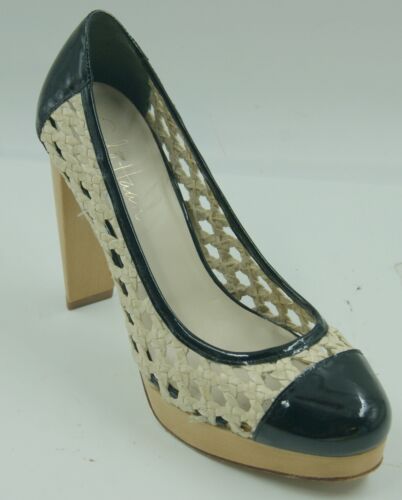 Cole Haan Air Women's Shoes Sz 6.5 B Black Ivory Cap Toe Platform Heels shoes - Picture 1 of 10