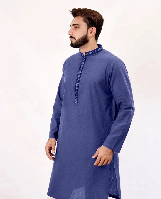 Cotton Casual Mens White Plain Short Kurta Shirt, Chinese at best price in  Gurugram