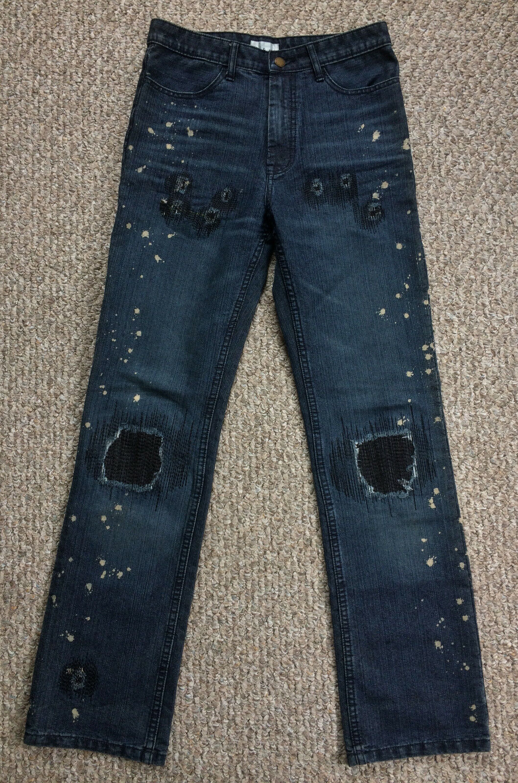 FW 2001 Number (N)ine Distressed Jeans - image 1