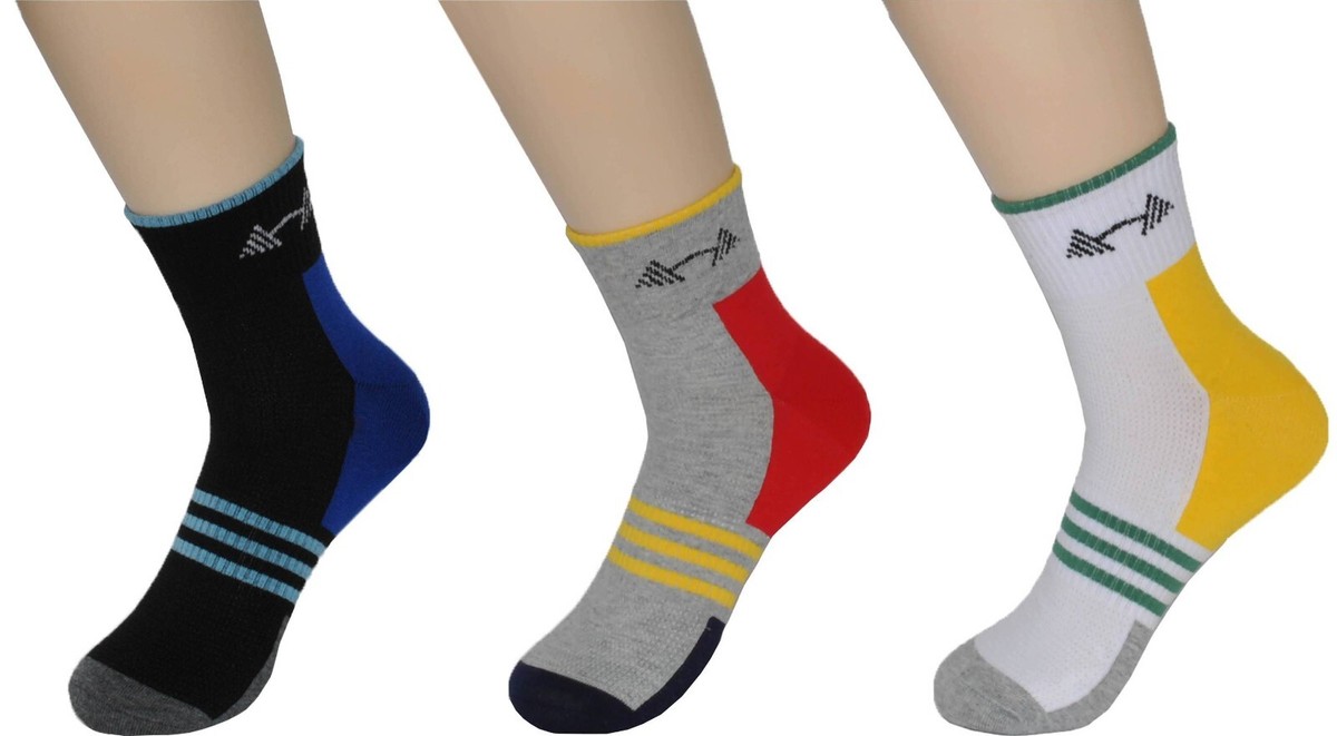 6 paia calze bimbo Cotone Filo di Scozia elasticizzato Caviglia