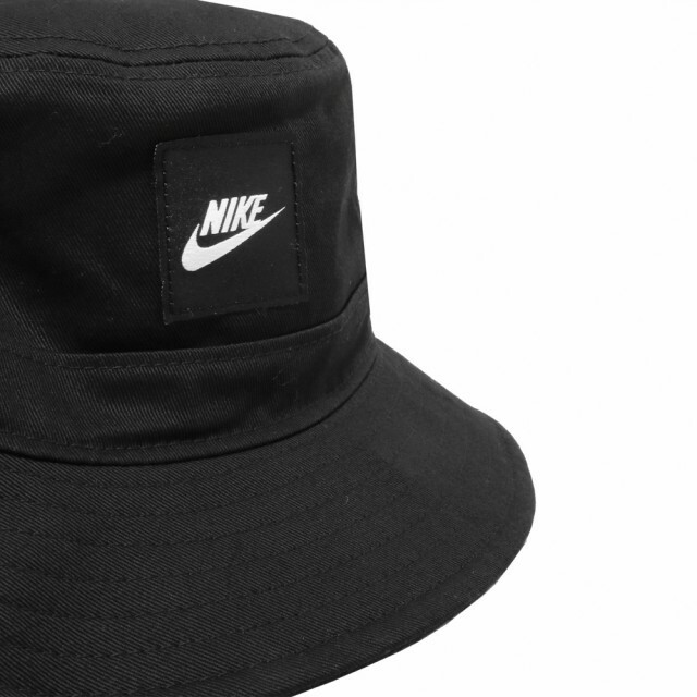 【おすすめアイテム】Nike Point Logo Black Bucket Hat Nike Sportswear Futura BUCKET CORE Hat Casual Woven Patch or