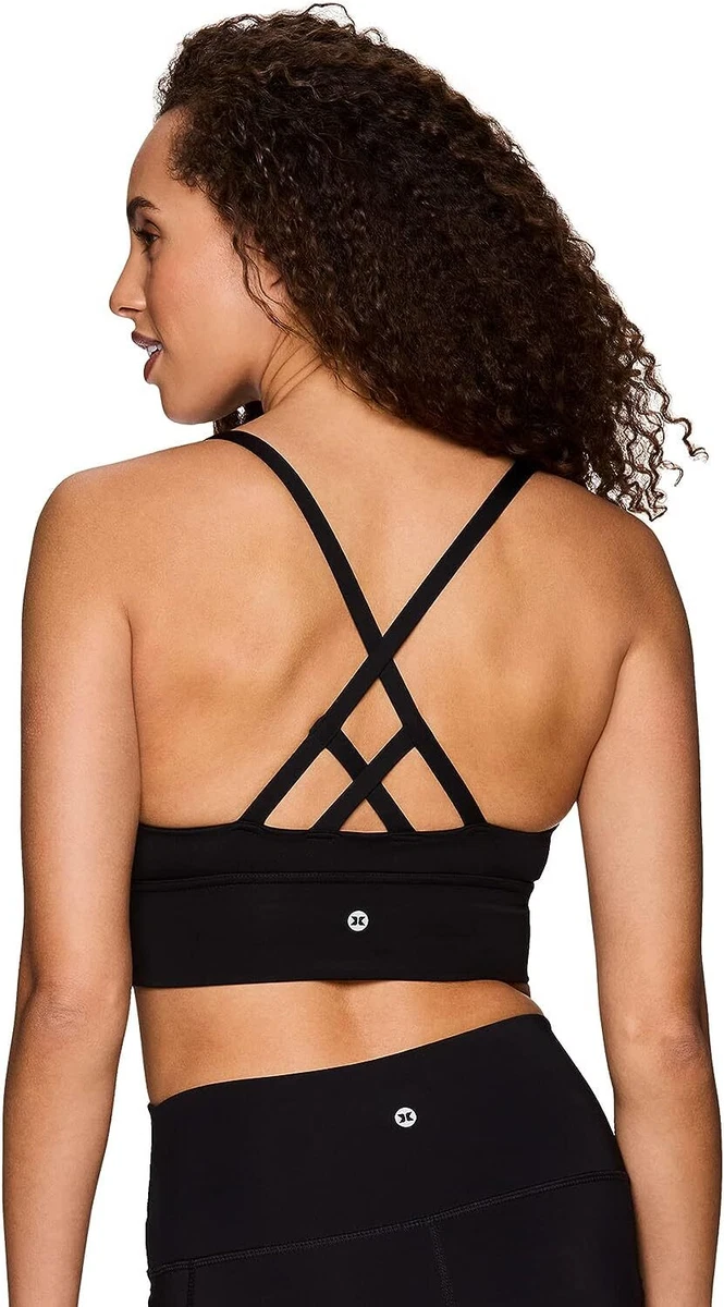 RBX Active Women's Fashion Strappy Seamless Low Impact Workout Sports Bra