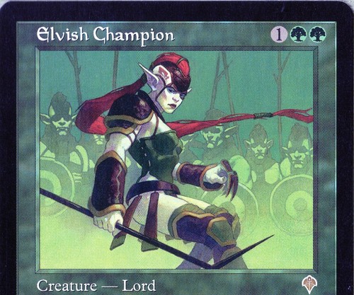 MTG Magic Invasion Elvish Champion Rare #86 Pack 2 Sleeve - Never Played - NM
