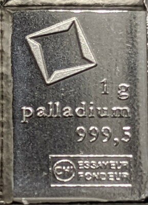 1 gram Palladium Bar - Valcambi- 999.5 Fine | eBay