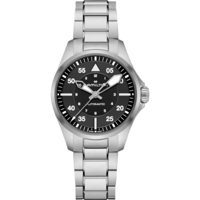 *BRAND NEW* Hamilton Khaki Aviation Pilot Auto Black Dial Men's Watch H76215130