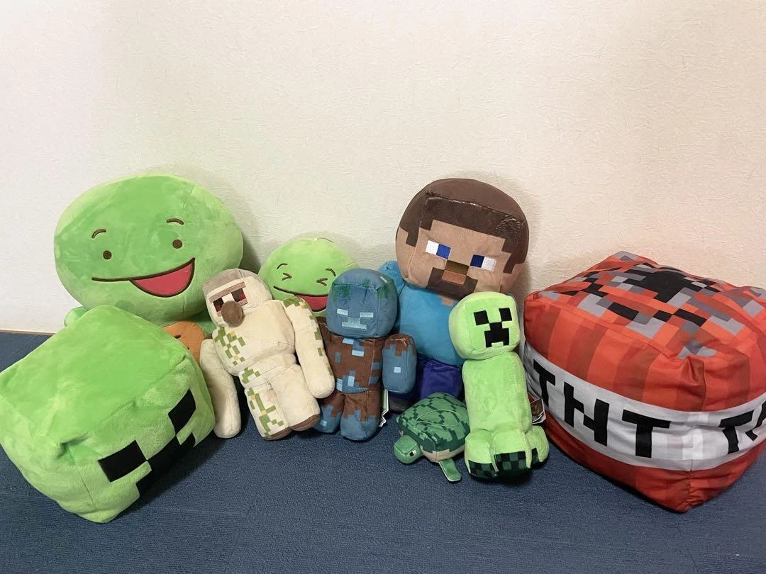 Minecraft Plush Doll Mascot Cushion lot of 9 Set sale Goods