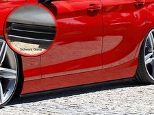 Bi CUP Seitenschweller Sideskirts ABS für BMW 1er F21 F22 schwarz glänzend