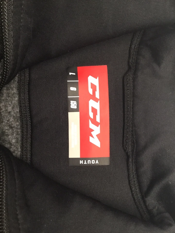 Chaqueta CCM Hockey Polar Capa Base Cremallera Completa-Gris Talla Juvenil Grande Foto 3 de 4