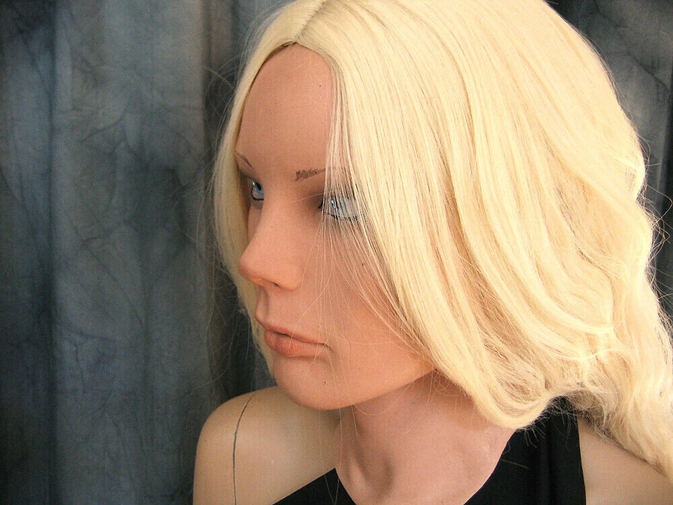 Maske BLOND ANGEL +AUGEN +PERÜCKE Trans Frau - ECHTES SCHAUMLATEX Crossdresser - Bild 3 von 4