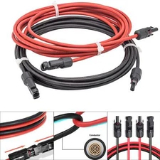 10AWG 12AWG Solar Panel Extension Cable Wire Connector Set PV Modul Adapter