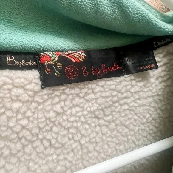 Jaqueta macia vintage marrom e azul Burton forrada de lã quente - Média - Imagem 4 de 4