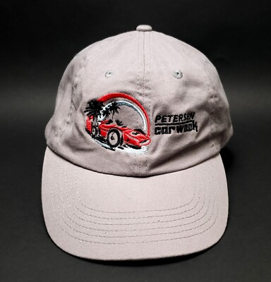 Vintage PETERSEN CAR MUSEUM ''Car Week'' in Los Angeles CALIFORNIA Gray Hat/Cap