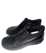 EASY SPIRIT Black Dual Zip Ankle Bootie Comfort Shoes Women’s Size 6.5M