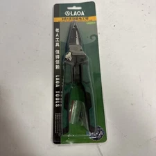 Pro Electricians Pliers - Wire Stripper Cutter Crimper Tool - Long Nose Design