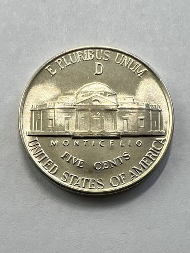 1943-D Denver Mint Jefferson War Nickel 35% Silber - Bild 2 von 3