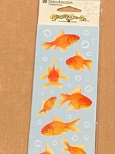 American Greetings Goldfish & Bubbles Stickers 90 Stickers*NEW/SEALED* lll1