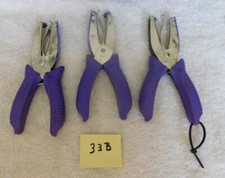 Lot of 3 Mcgill hole punch 1/16" round nice grip handles Excellent Condition