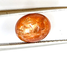 10x8mm Natural Red Orange Sunstone Oval Cabochon Loose 3.80ct
