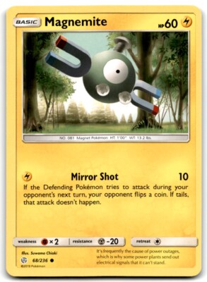 2019 Sun & Moon - Cosmic Eclipse Magnemite nm Basic/Common #68
