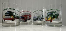 Hess Glasses Set Of 4 - Tanker Truck / Fire Truck / Trailer & Racer / 1st Truck