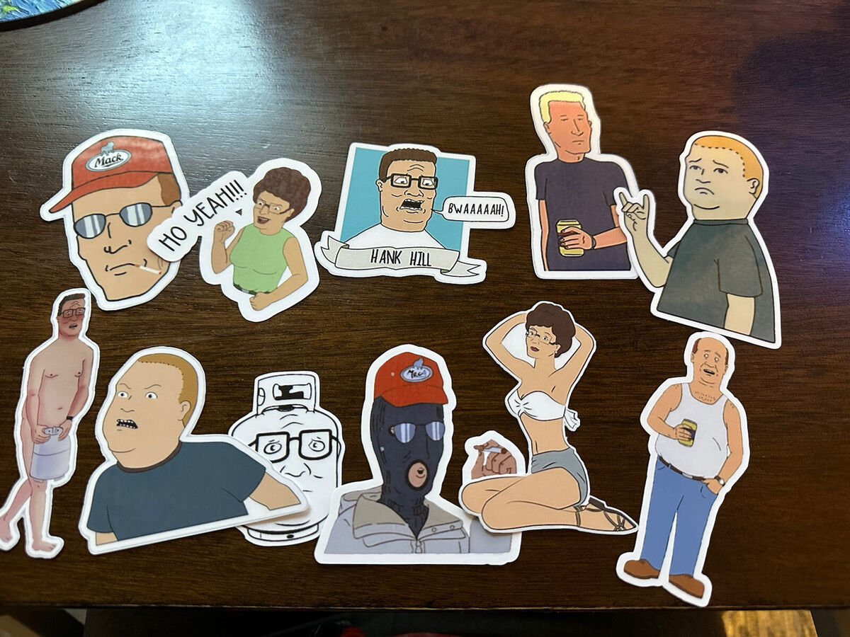 King Of The Hill 11 Pack Texas Beer Funny Meme Sticker Hank Hill Bobby