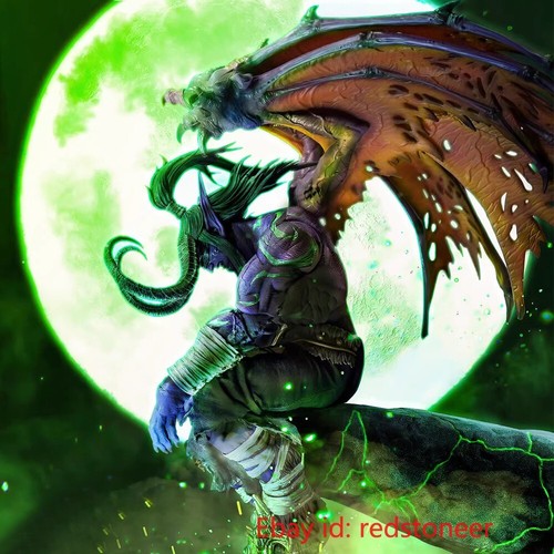 Demon hunter Diablo Illidan Stormrage 1/6 Action Figure Model H9.44'' HERO TOYS - 第 1/12 張圖片