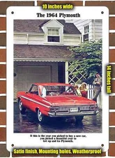 Metal Sign - 1964Plymouth p0 - 10x14 inches