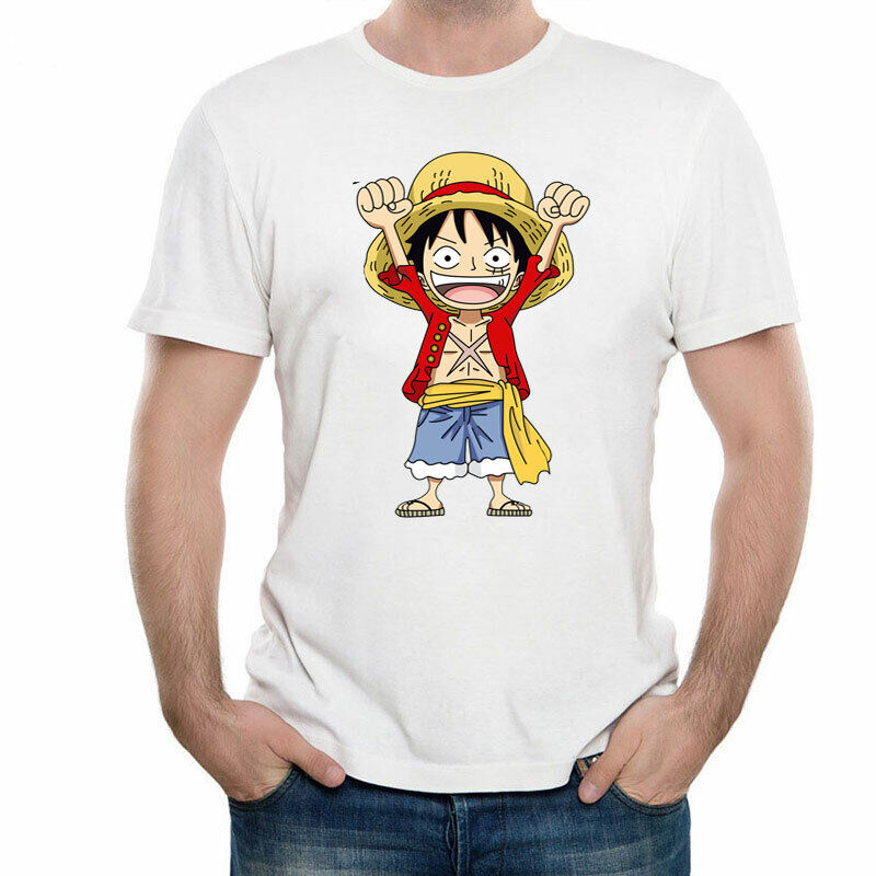 One Anime Luffy T Shirt Piece for Boys & Girls 100% Cotton Short