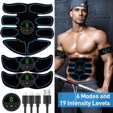 EMS Abdominal Muscle Toning Trainer ABS Stimulator Toner Fitness Binder Gym Belt