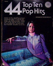 VTG. 1975, 44 TOP TEN POP HITS EASY PIANO ARRANGED BY RICHARD BRADLEY