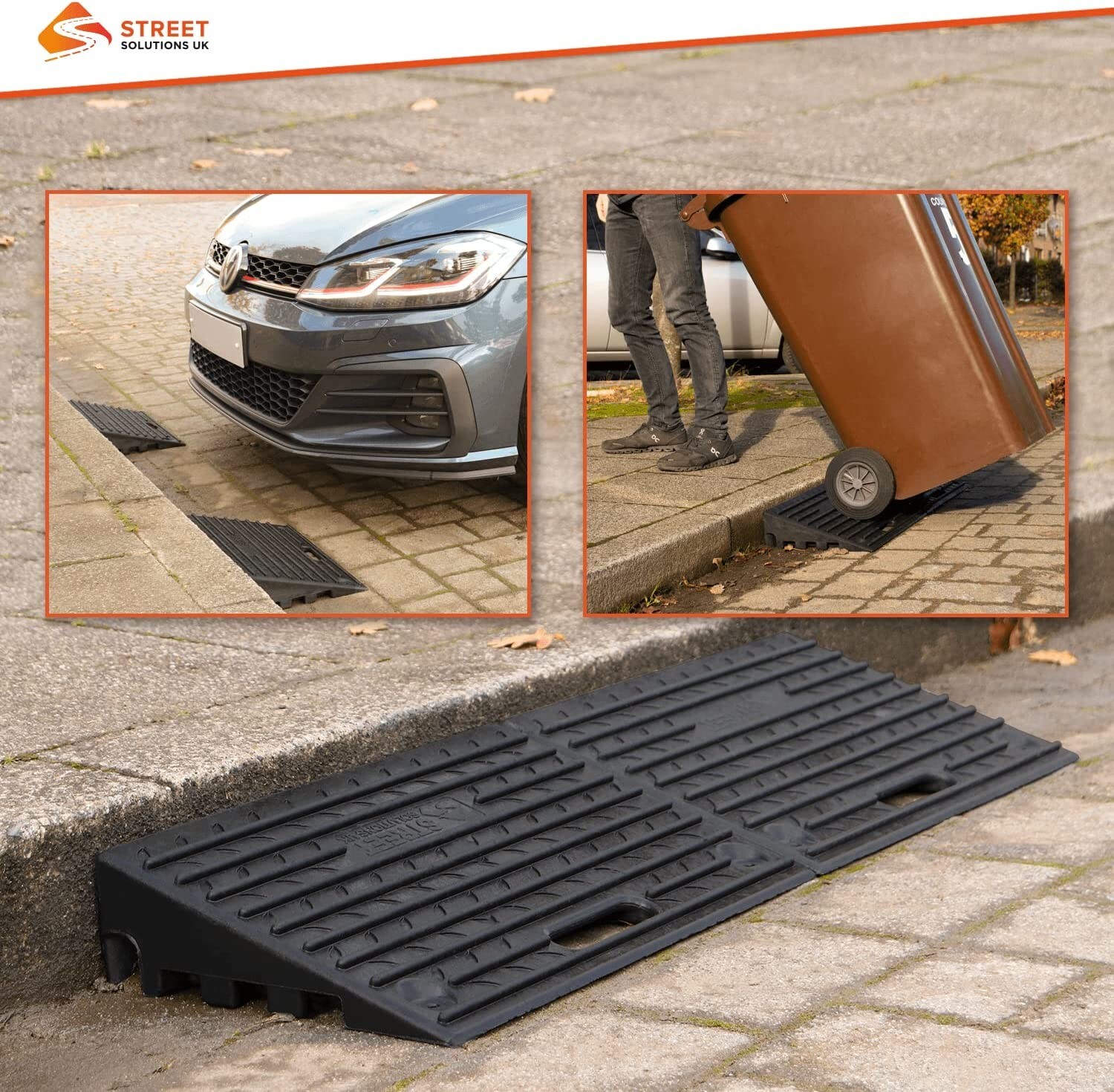 6" Wheelchair Kerb Ramps (Perfect for HGV use) Rubber Ramps Kerb