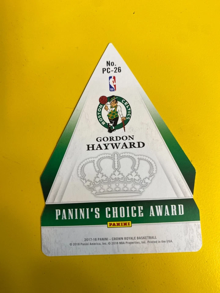 RS27321  2017-18 Crown Royale Panini's Choice #26 Gordon Hayward #42/99 - Image 2 of 2