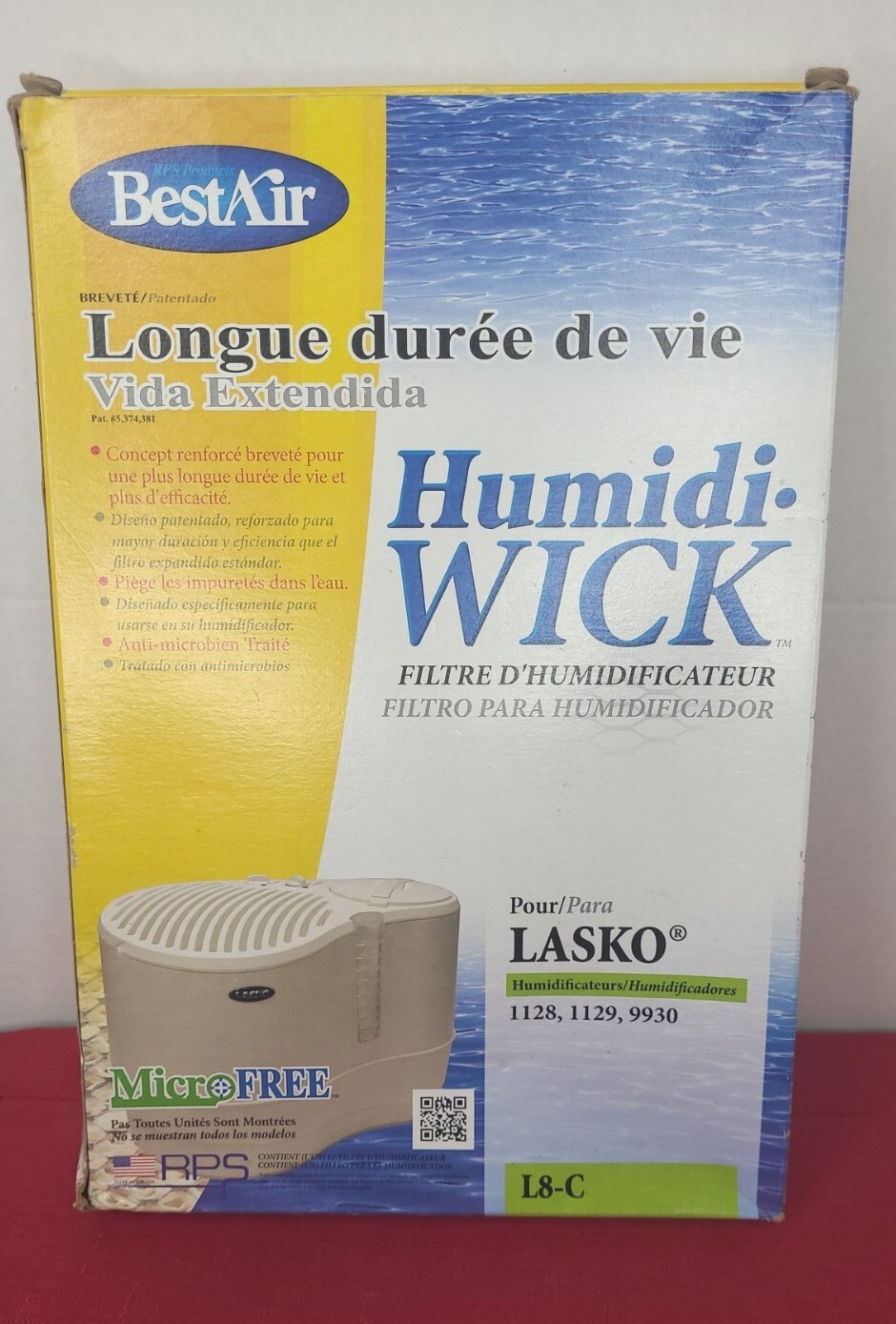 Best Air Humidi Wick Extended Life L8C Lasko Humidifier Filter