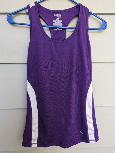 Danskin Now Racerback Tank Fitted Purple And Gray Size Small Active wear