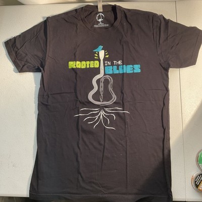 ROOTED IN THE BLUES CLASSIC T-SHIRT BY 32 BAR BLUES LARGE
