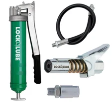 LockNLube Lever Grip Grease Gun Heavy-Duty Easy Grip Professional Tool