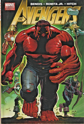 AVENGERS by BRIAN MICHAEL BENDIS  $24.99  HARDCOVER/ W DJ  MARVEL   2011  NICE!!