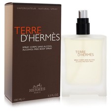 Terre D'hermes Cologne 3.3 oz Body Spray (Alcohol Free)