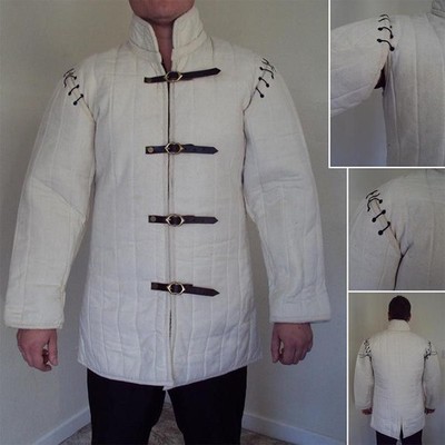 Mittelalter Voll/Halbarm groß gepolstert Gambeson Kostüm Reenactment Bühne SALE