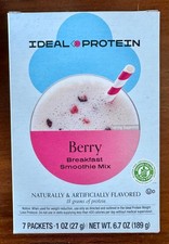 Ideal Protein Berry Breakfast Smoothie Mix - 7 Packets - FREE SHIP
